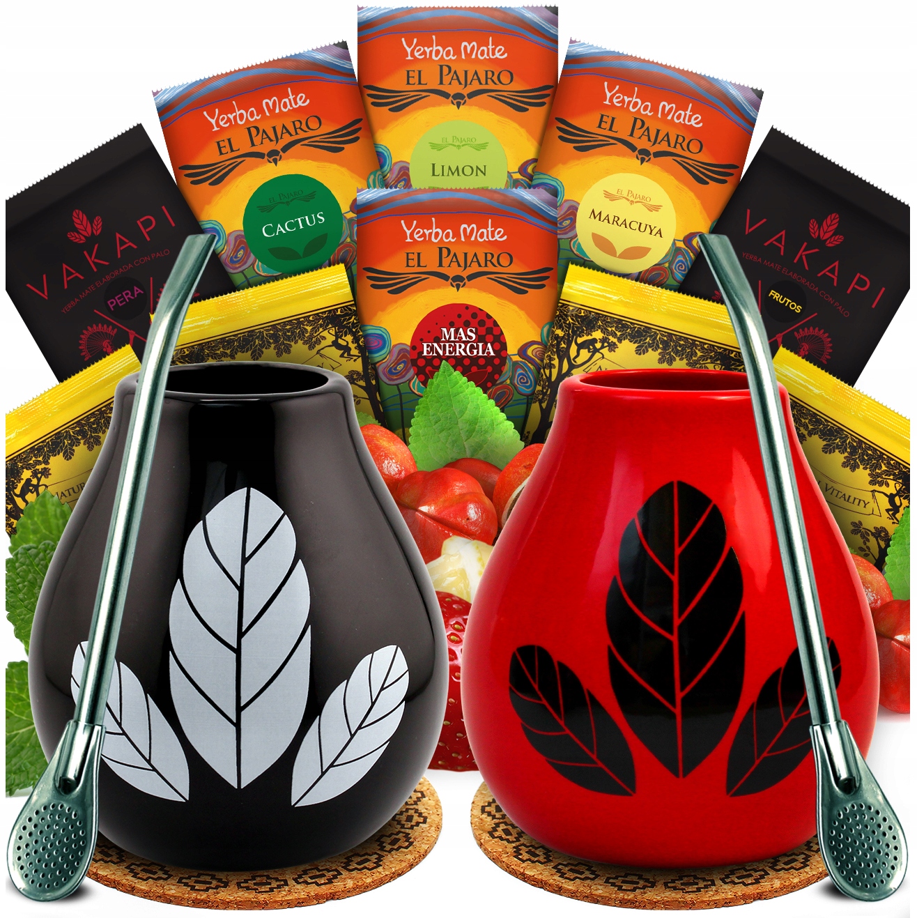 Startovací sada Yerba Mate Pro Dva MIX 10x50g Ovocné doplňky