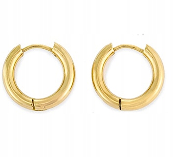 

Kolczyki Złote Kółka 10 mm Stal Chirurgiczna