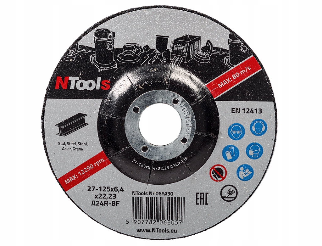 NTools Sdss Tarcze do szlifowania stali 125 x 6,4