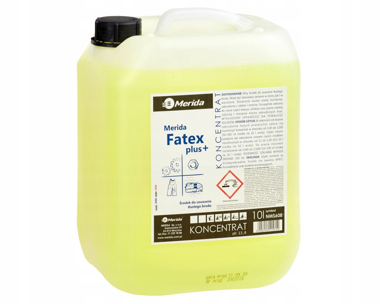 Levně Merida Fatex Plus 10 L, Prostředek Na Mastné Dmr