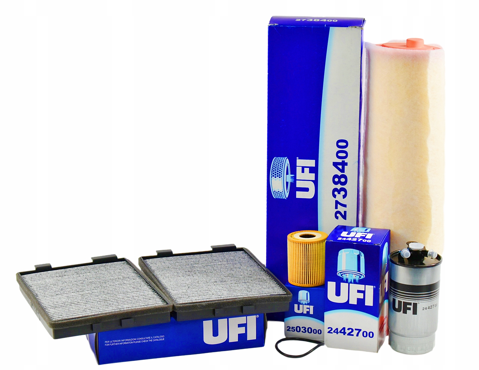 Ufi Sada Filtrů Bmw 5 E39 525D 163 Km S Uhlíkem