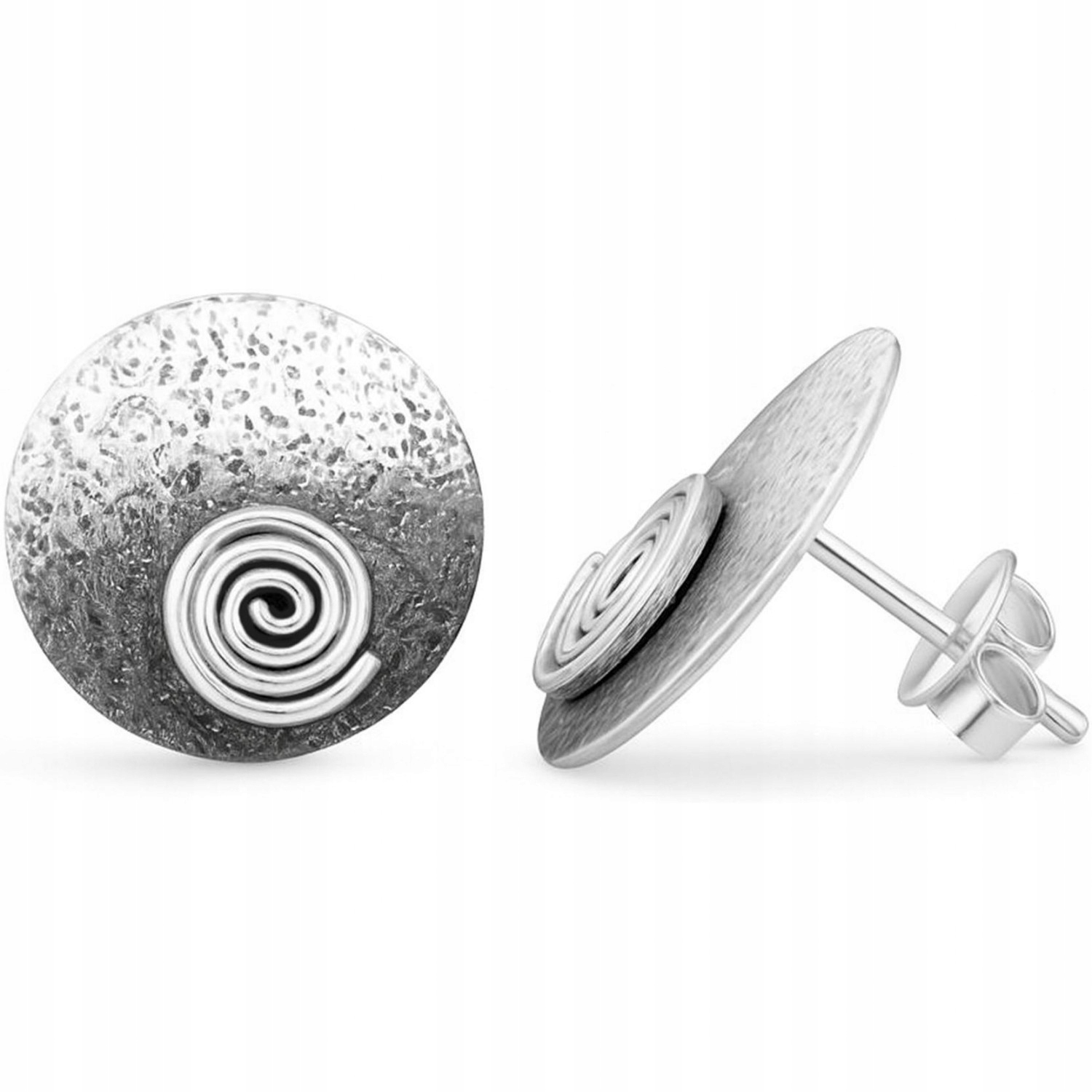 Náušnice dámské Harf stříbro kruh