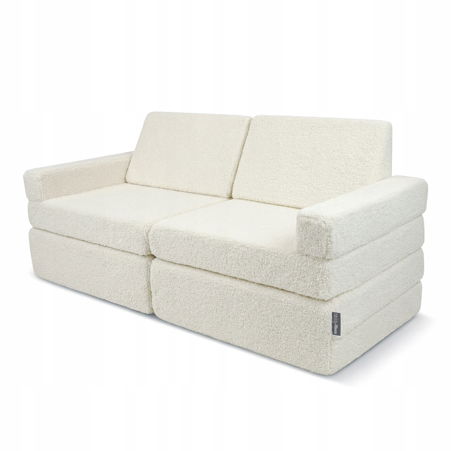 Sofa Kanapa piankowa leżanka Dla Dzieci 3w1 fotel materac teddy boucle
