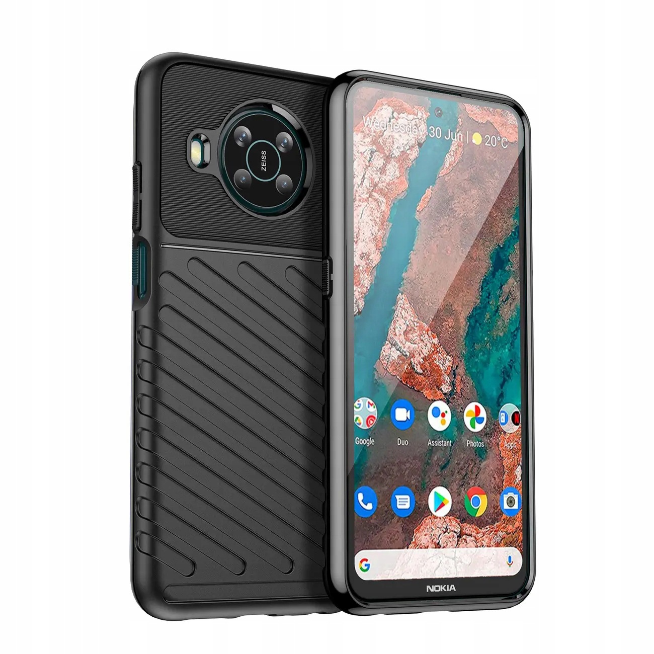 Thunder Case elastyczne pancerne etui pokrowiec Nokia X100 czarny Hurtel