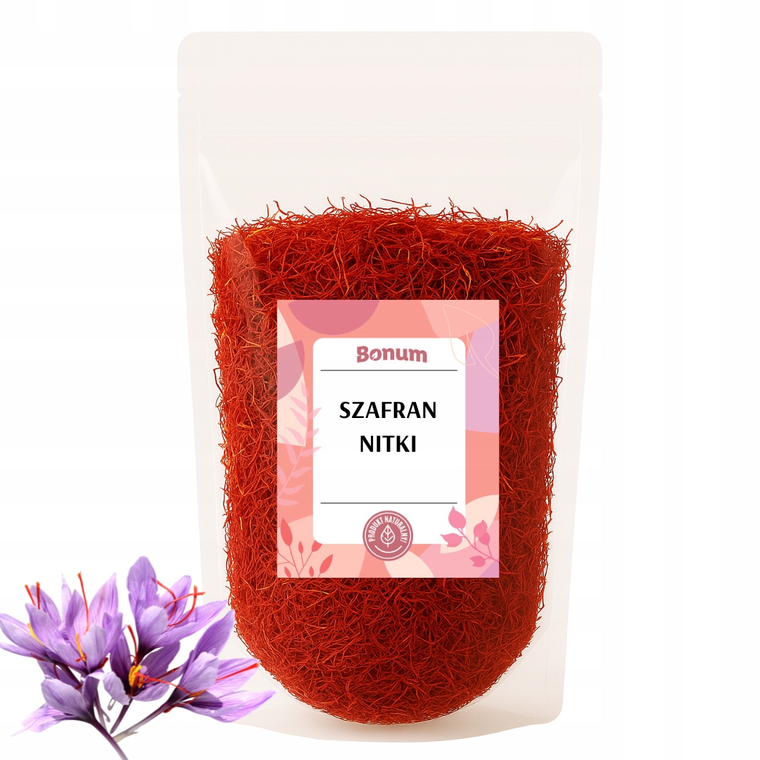 Šafránové Nudličky přírodní koření příchutí luxusní Real Premium 5g Bonum