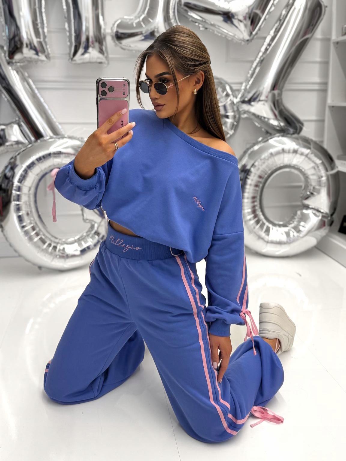 Tepláková souprava Millagro Usuers Fialová Uni