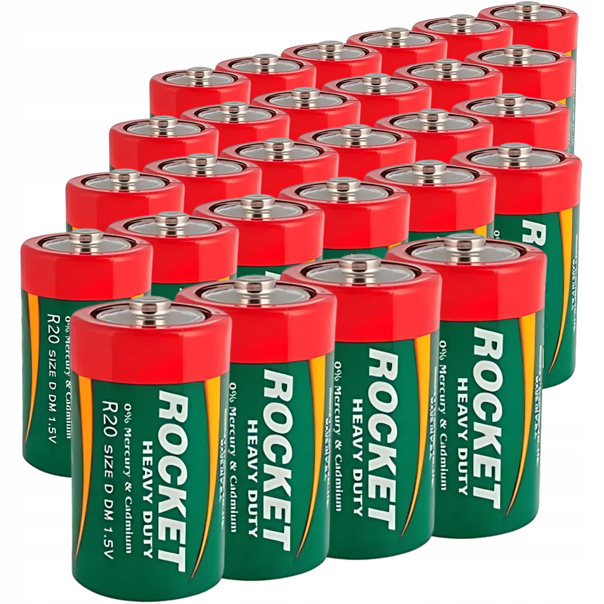 28 Ks Baterie LR20 D R20 Sada Silných Tužkové Baterie Zinko-uhlíková