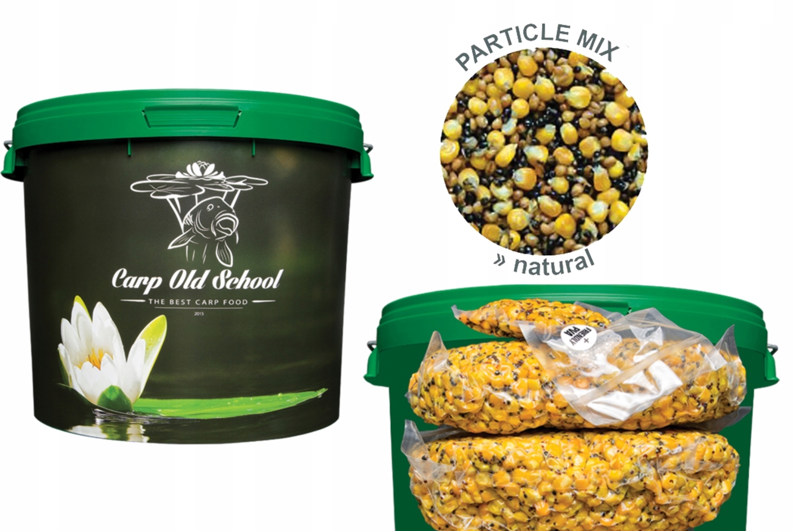 Carp Old School Mix Ziaren Naturalny 10kg wiadro