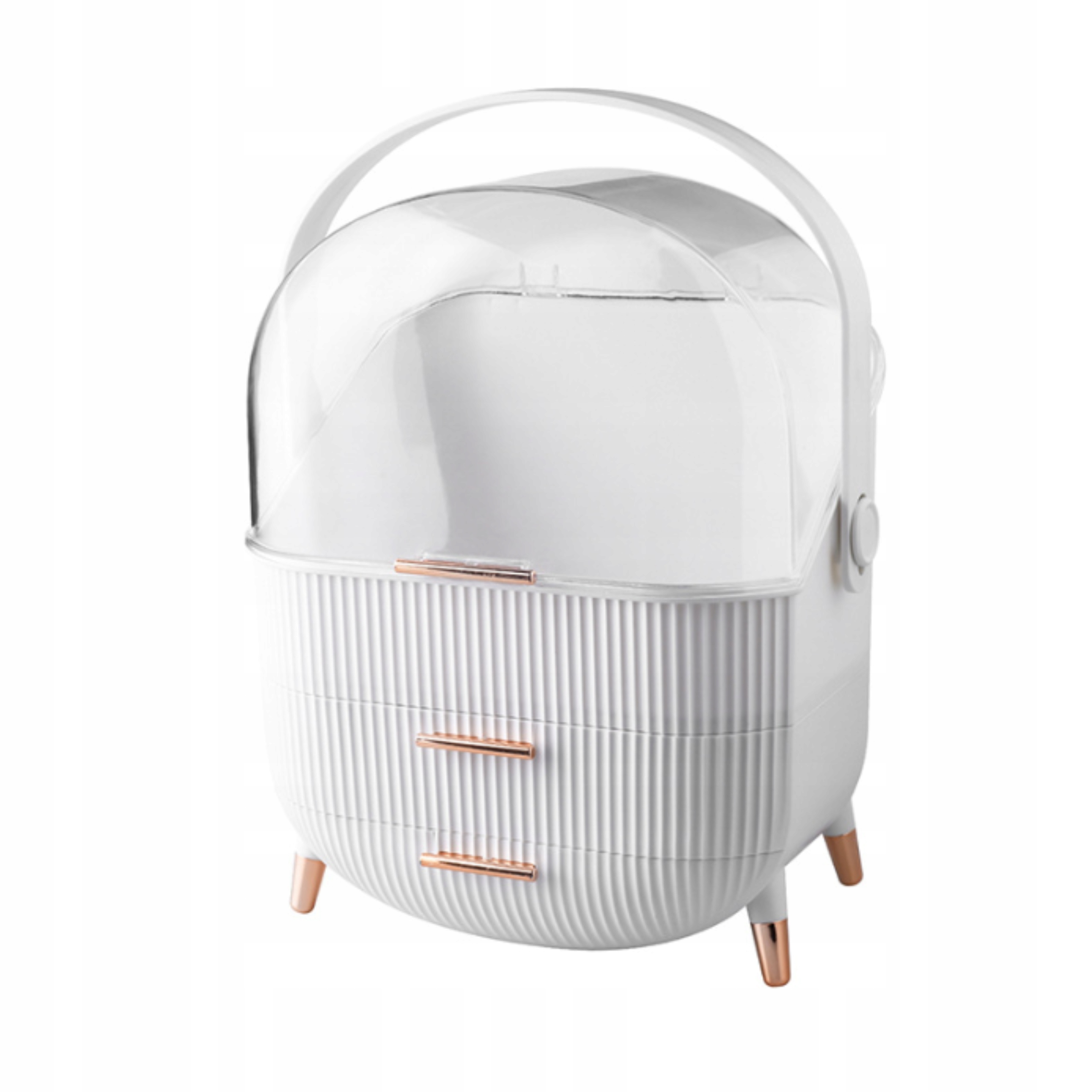 SZKATUŁKA ORGANIZER NA KOSMETYKI BIŻUTERIE BIAŁY