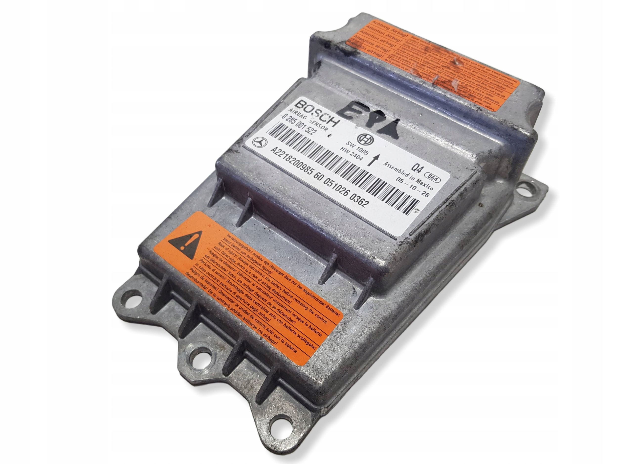 MERCEDES W221 modulo SENSOR airbag airbag