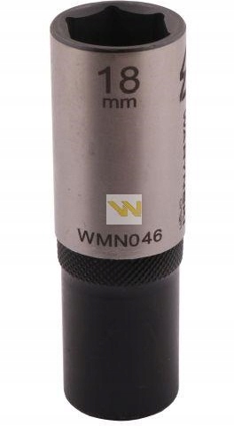Nasadka sześciokątna 1/2" 18mm długa Waryński