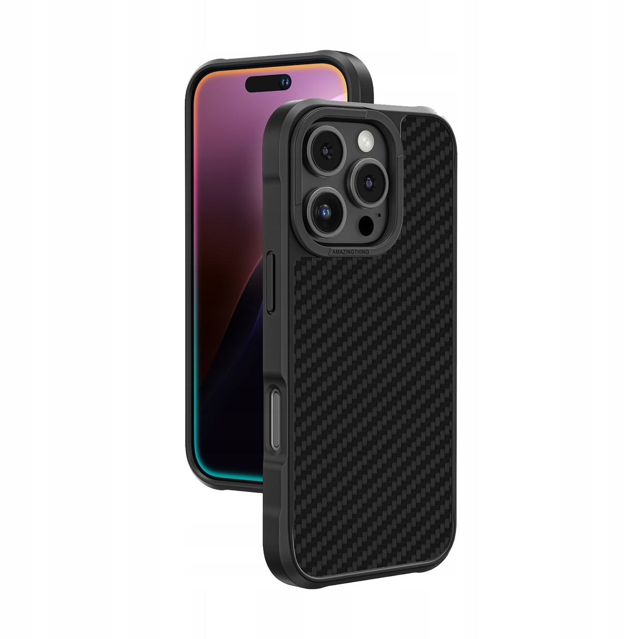 Pouzdro pro iPhone 16 Pro Case Amazing Thing Titan Max Pancéřovaná Aramidová Vlákna