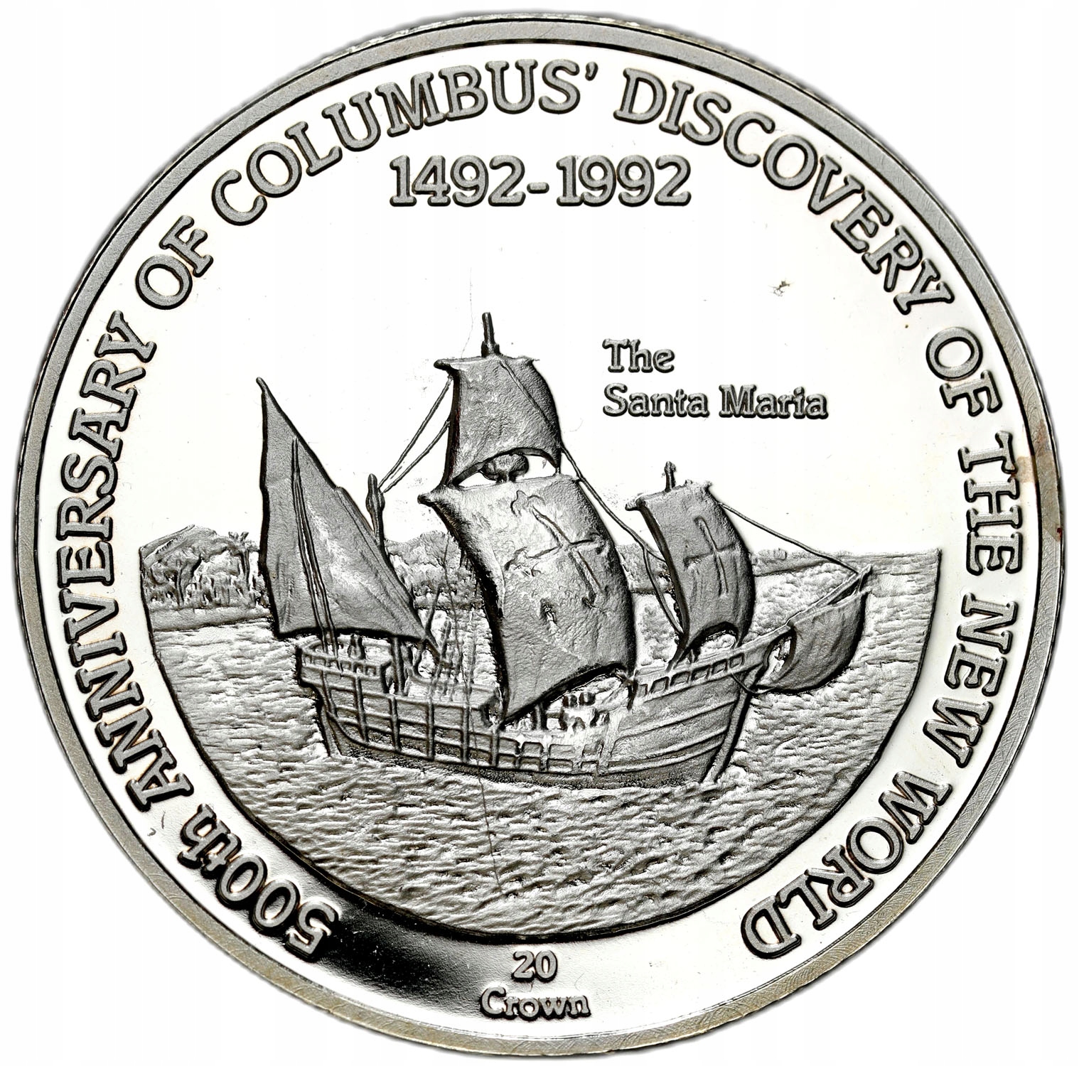 Turks i Caicos. 20 koron 1991