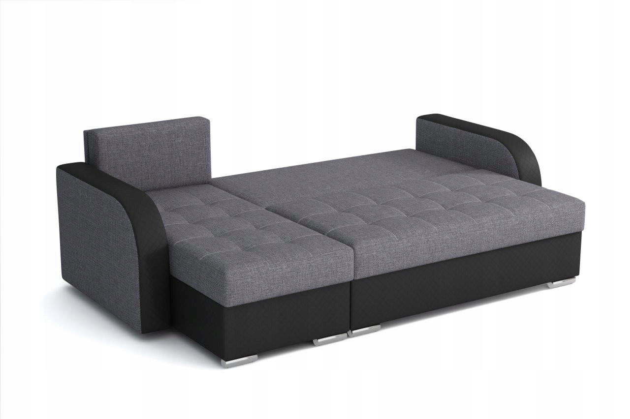 NAROŻNIK nowoczesny 230x140 2x pojemnik spanie Wysokość mebla 87 cm