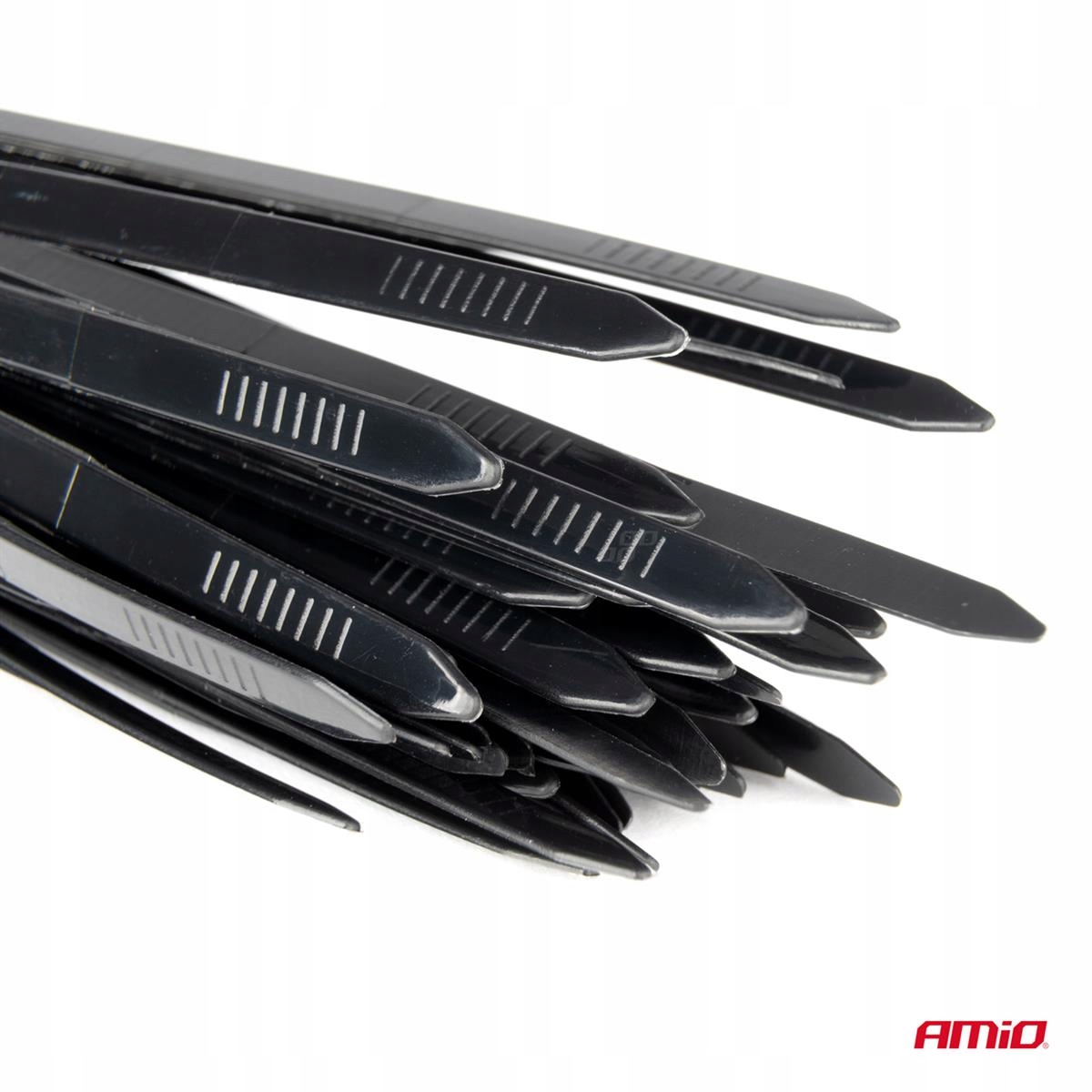 Opaski zaciskowe plastikowe czarne krótkie zestaw 60 szt. Amio