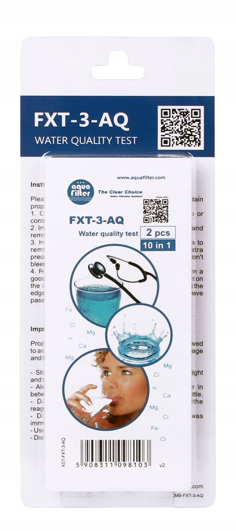 

Test Jakości Wody Tester 10 Parametrów Aqua Filter