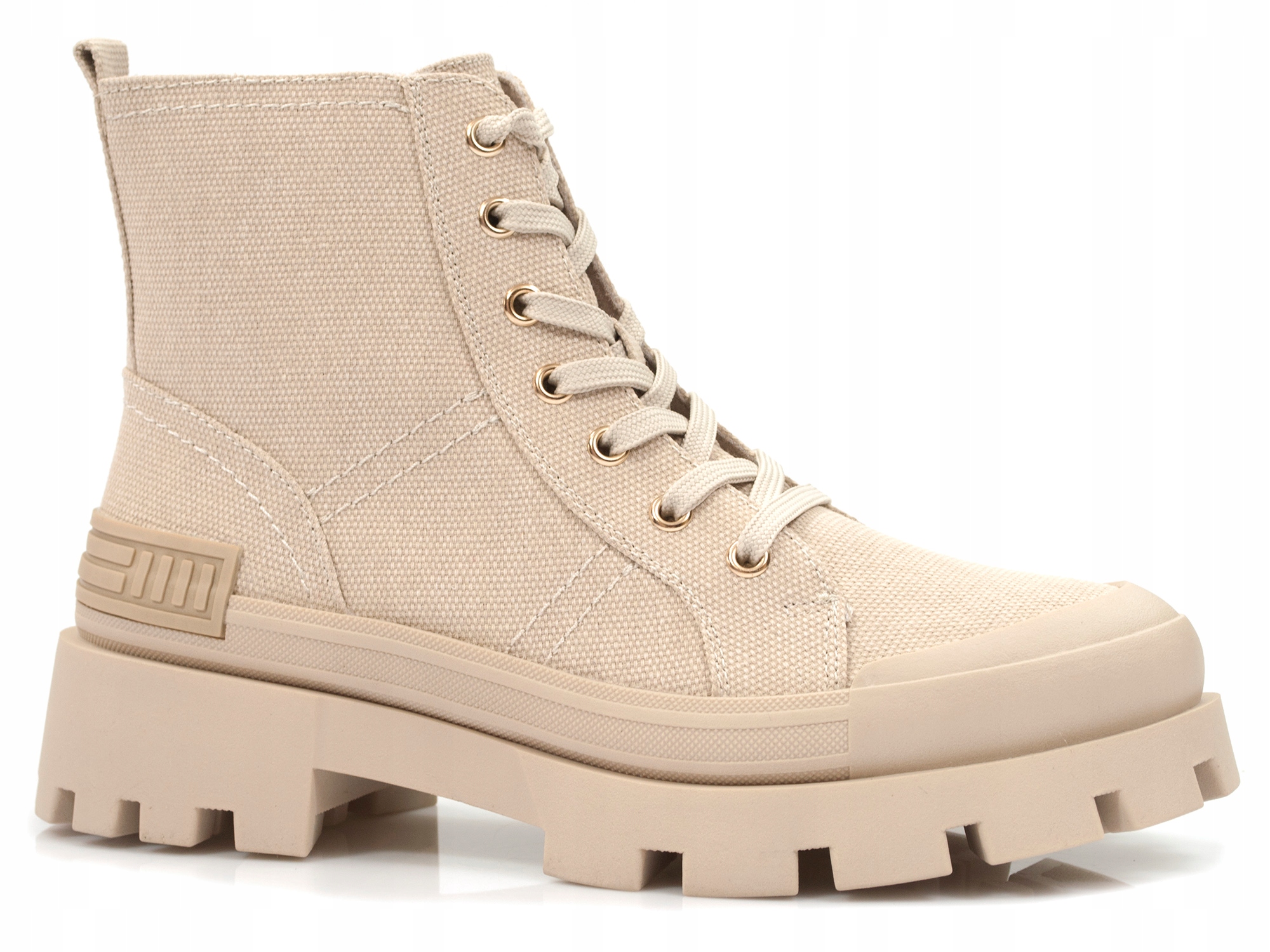 płócienne botki na platformie workery timberki Rozmiar 40