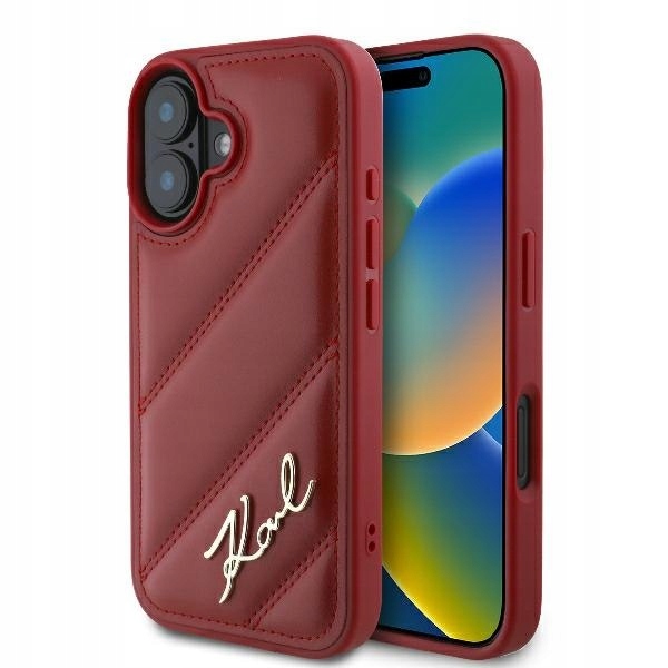 Karl Lagerfeld KLHCP16SPQDSMGR iPhone16 6.1" czerwony/red hardcase Qui