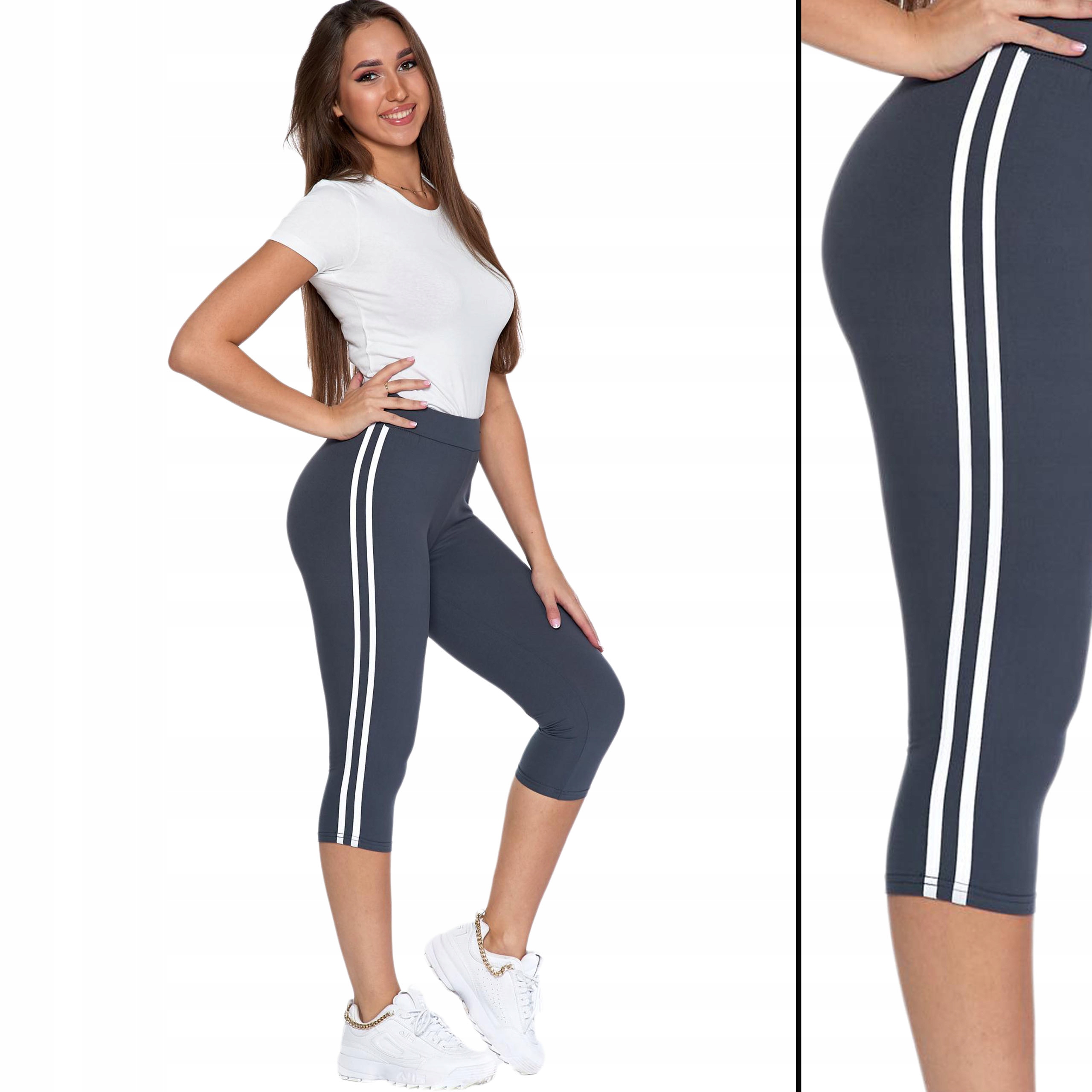 

Legginsy Moraj 3/4 z Lampasem 1100-016 Grafit S/m