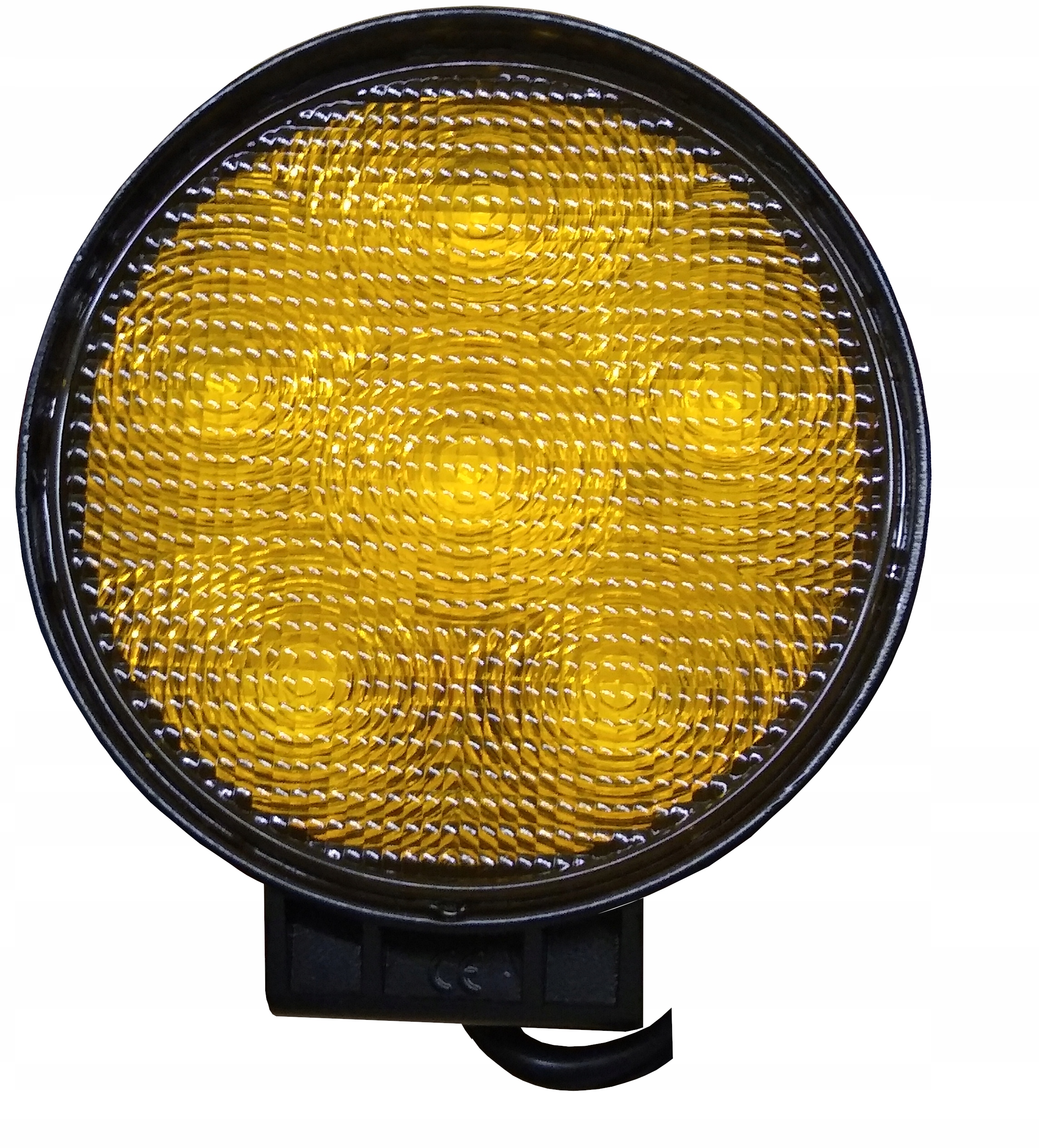 6L - 2X 6LED лампа 18W желтый сильный 12-28V + руль.Строб