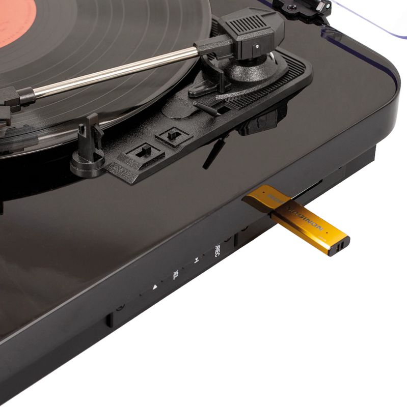 Gramofon Maginon RETRO AUX USB SD BLUETOOTH REC Napęd paskowy