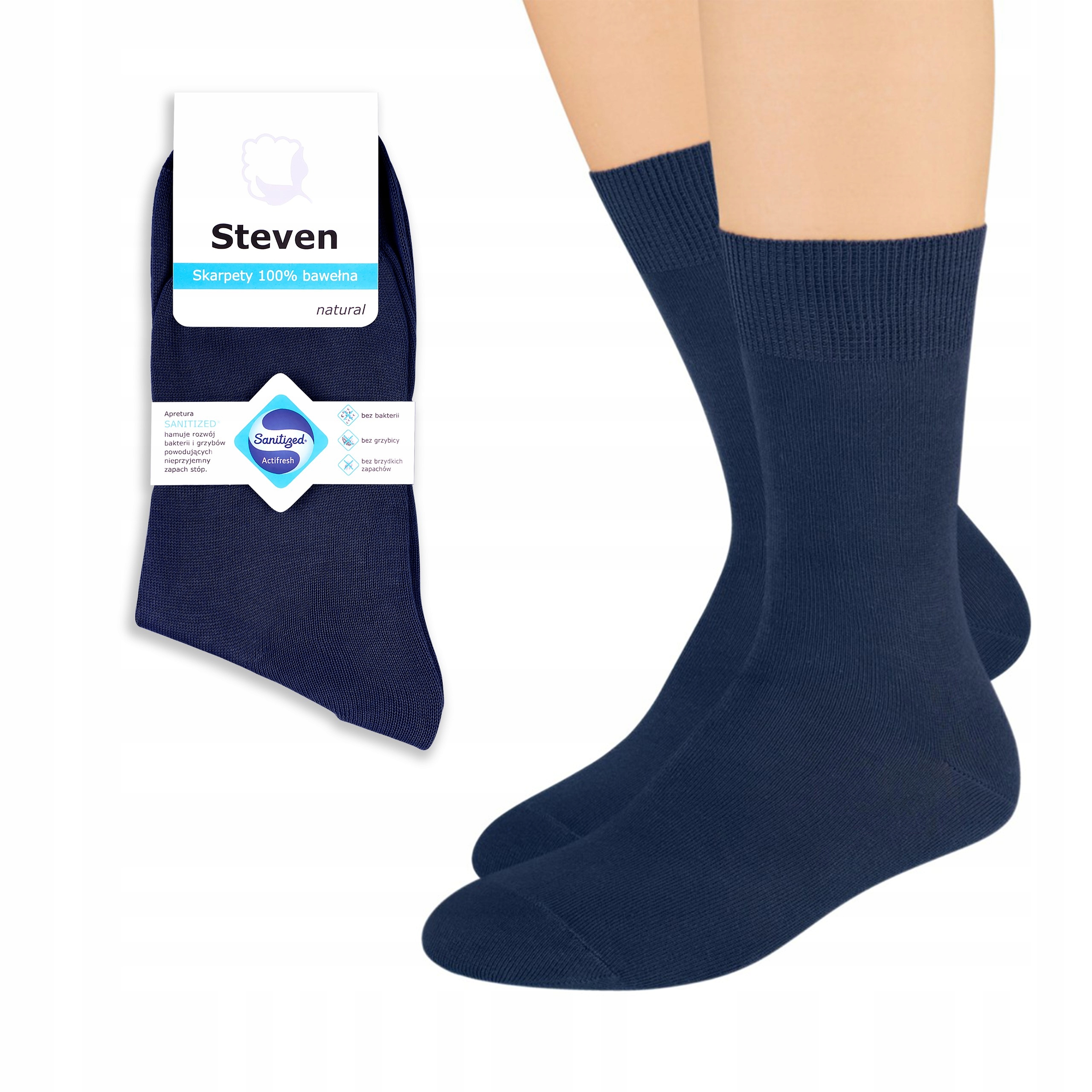

Skarpety 100% Bawełna Steven 055 Granatowy 35-37
