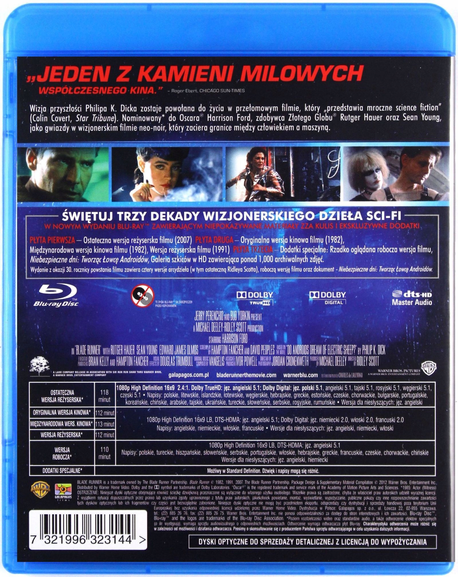 ŁOWCA ANDROIDÓW: EDYCJA JUBILEUSZOWA 30. ROCZNICA Gatunek science fiction