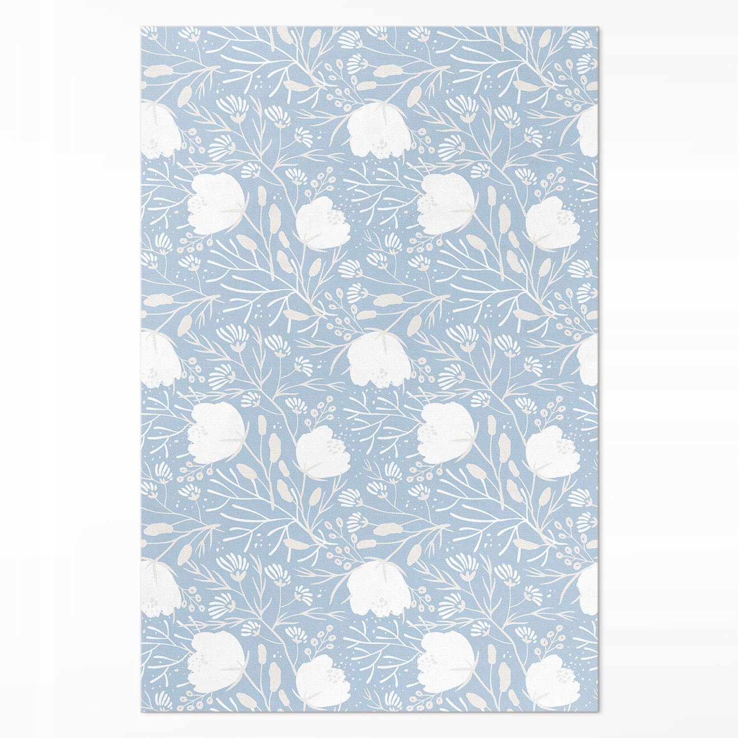 Vinylový koberec s potlačou Krásne kvety na pastelovom pozadí XXL 150 x 225 cm