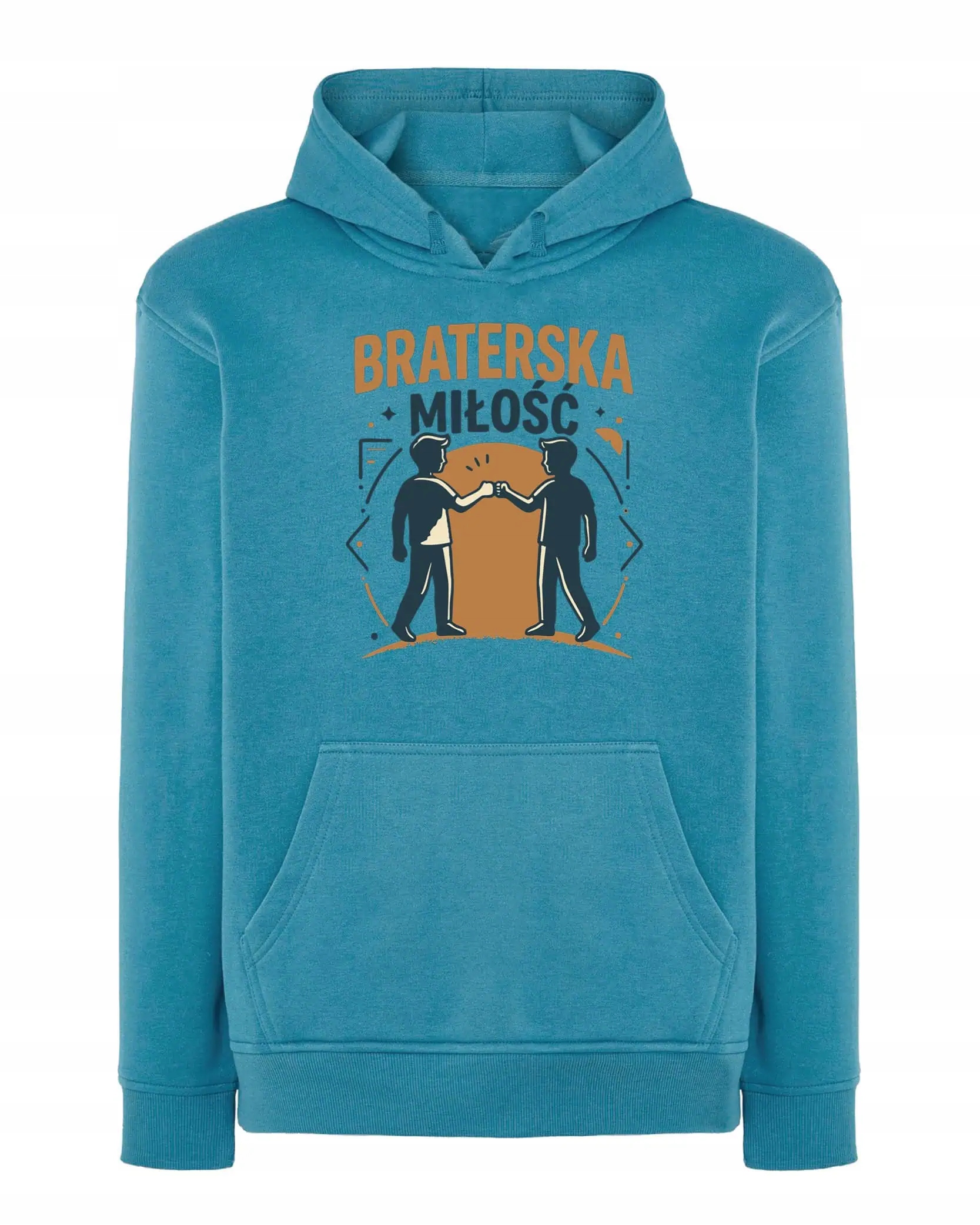 Mikina s kapucí Dárek pro bratra od Bratra Pouto Modrá M