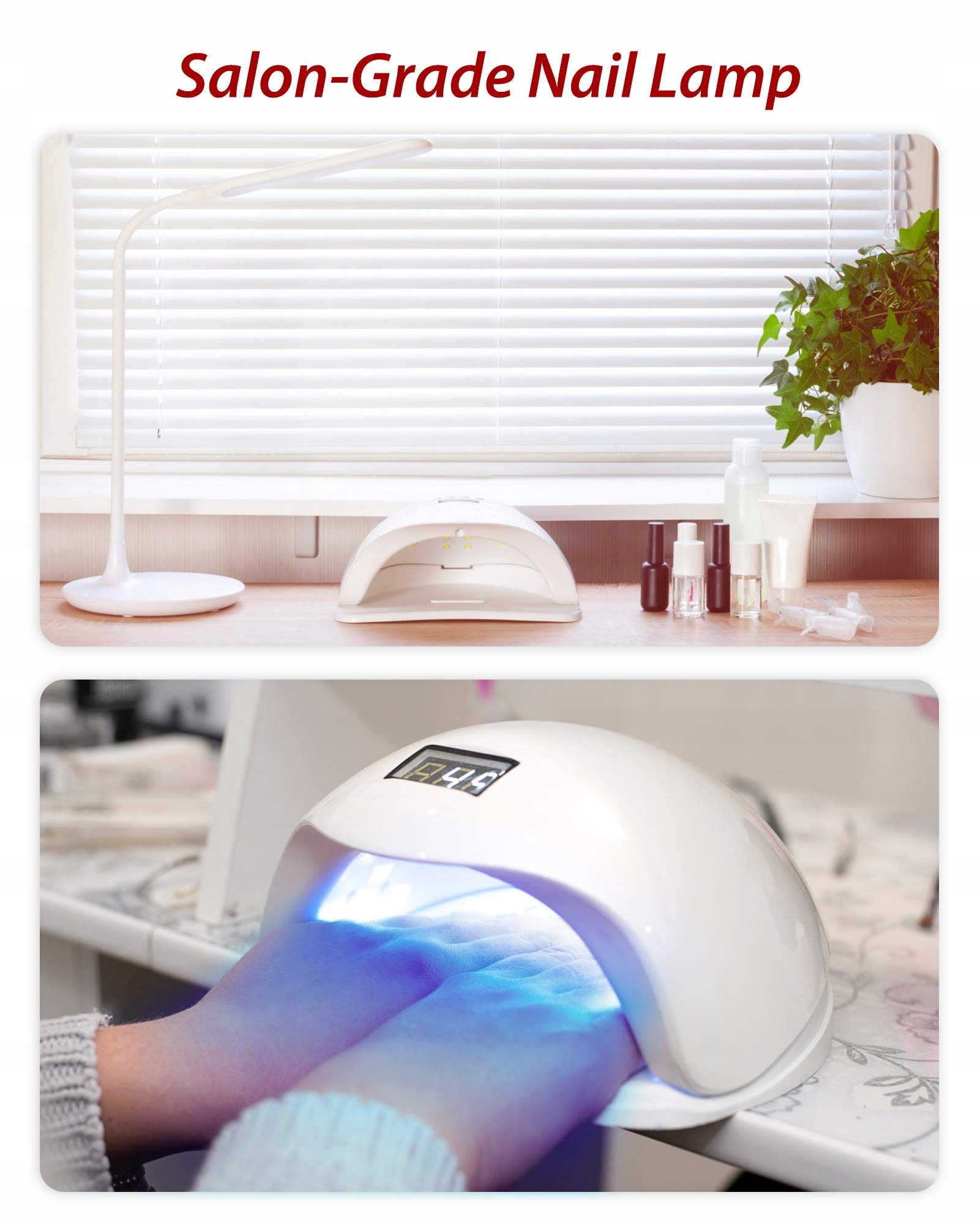 SUNUV Lampa UV LED 48W Profesjonalna Lampa Do Utwardzania Lakieru Żelowego — miniatura 7