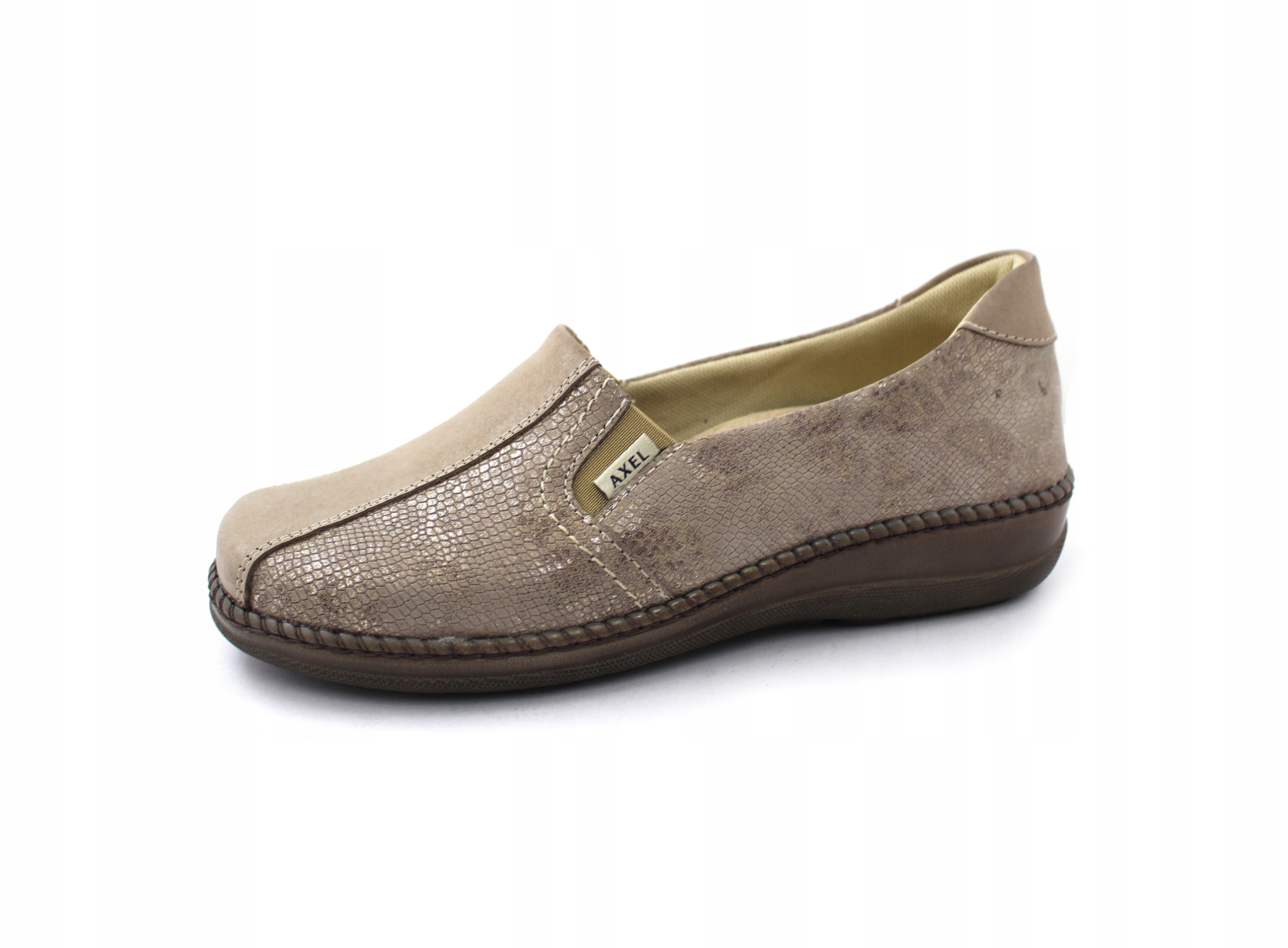 Półbuty damskie Kosela skórzane profilaktyczne szerokie stopy rozm.40