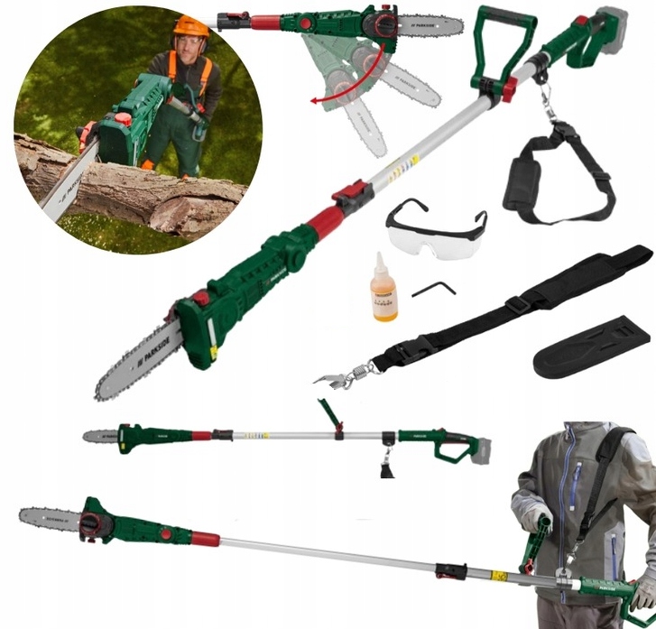 Pilarka Podkrzesywarka Piła Akumulatorowa 20V Parkside Pahe 20-Li E5