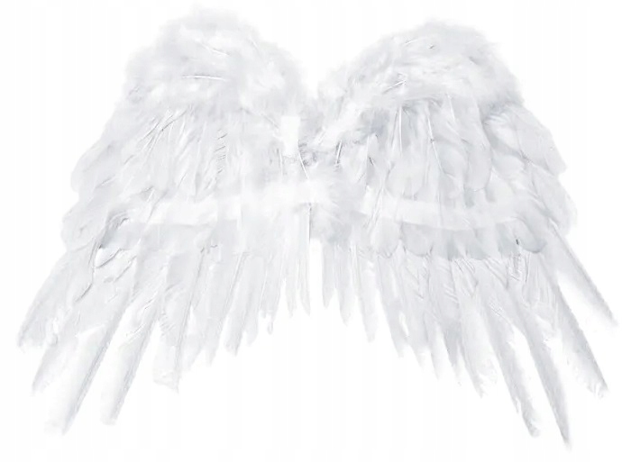 Skrzydła anioła białe 53x37cm przebranie strój