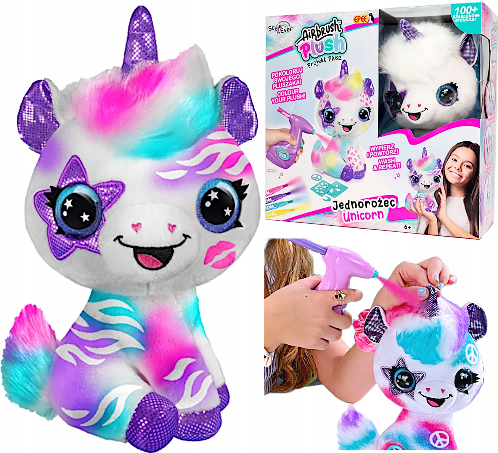 

Projekt Plusz Koloruj Pluszaka Jednorożec Unicorn