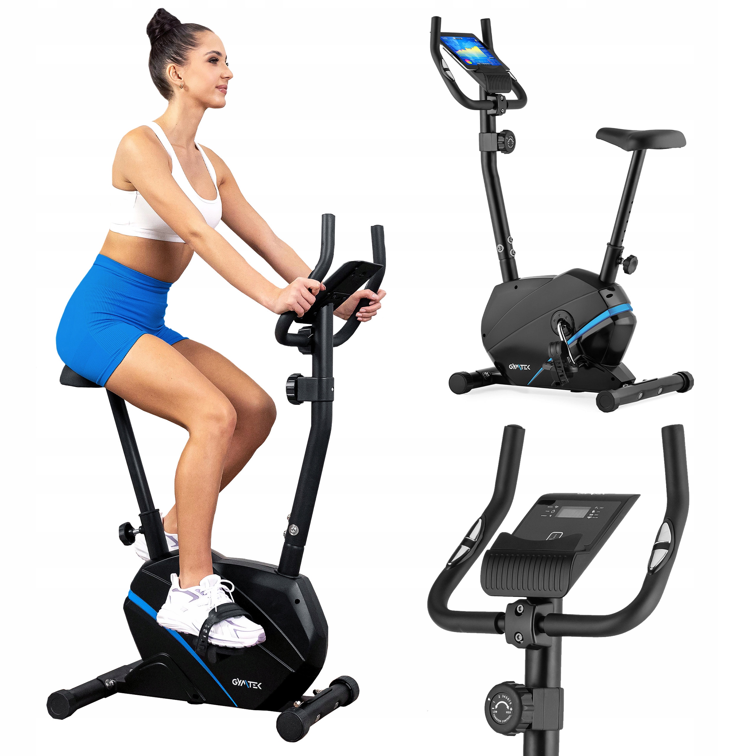 Rower Stacjonarny Magnetyczny Rowerek Treningowy Do 125 Kg Gymtek