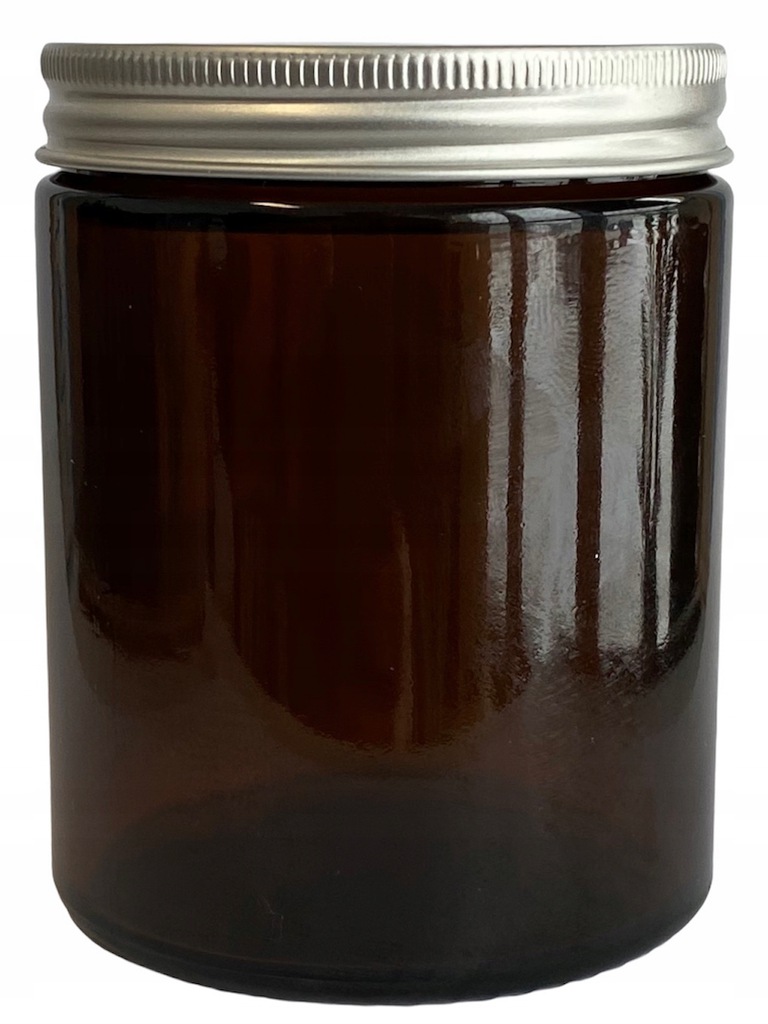 

Słoik szklany brązowy 180ml z nakrętką aluminiową