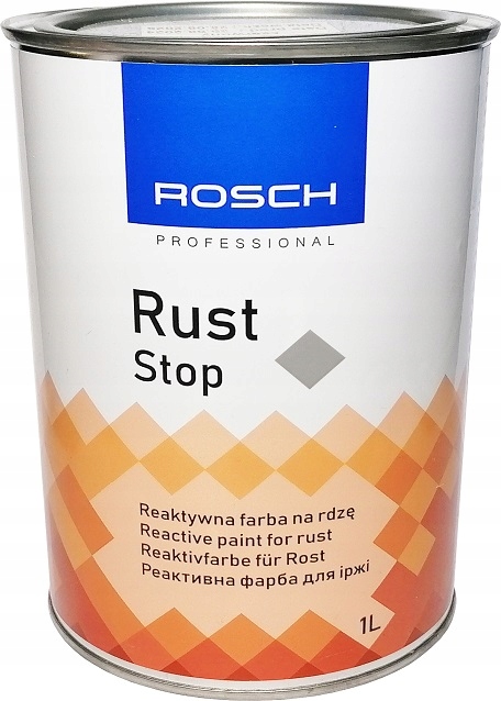 ROSCH RUST STOP Szara 1L Reaktywna Farba na Rdzę Okrętowa Antykorozyjna OK