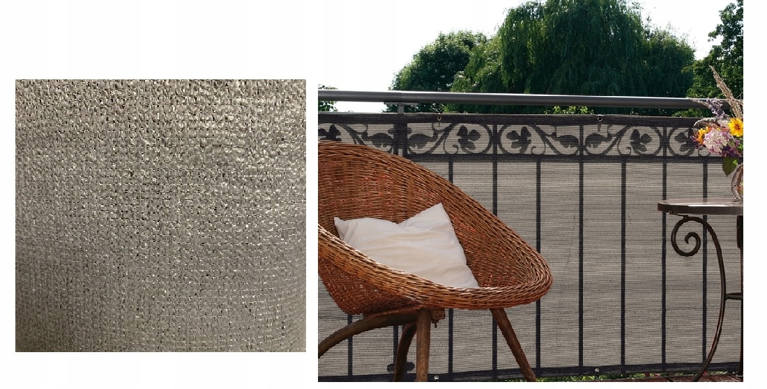 OSŁONA NA BALKON TARAS 96% MATA BALKONOWA 0,9x5m