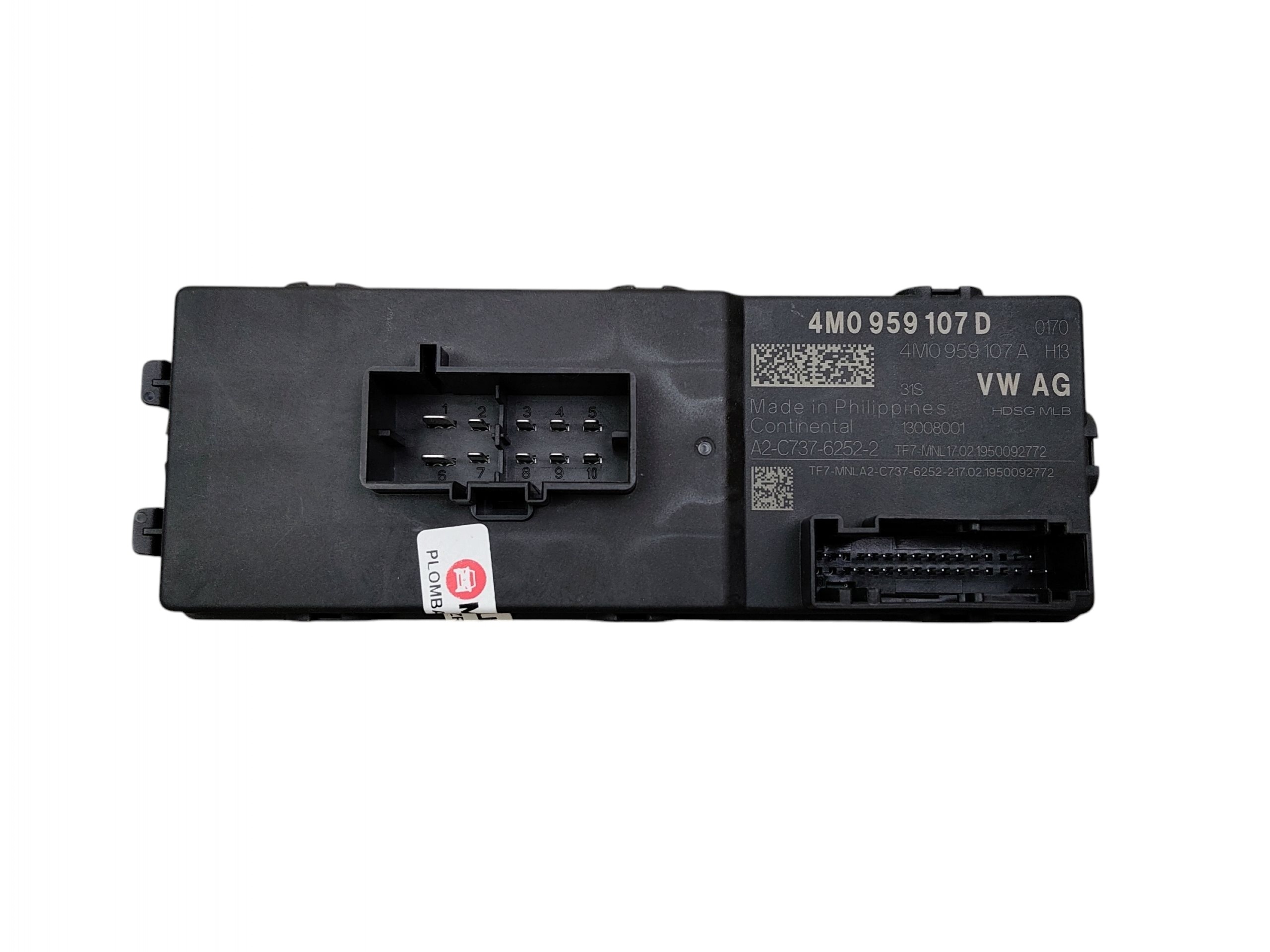 control unit module bonnet boot AUDI A4 B9 A6 C8 KOMBI Q8 TT 4M0959107D