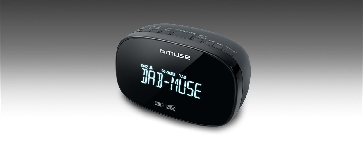 Muse M-150 Cdb Alarm function Aux in Black Dab+/fm Dual Alarm Clo