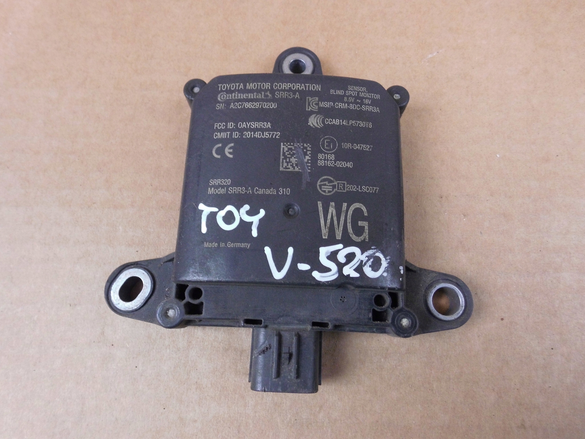 Toyota Corolla E21 KOMBI sensor Sensor martwego pola punktu 8816202040