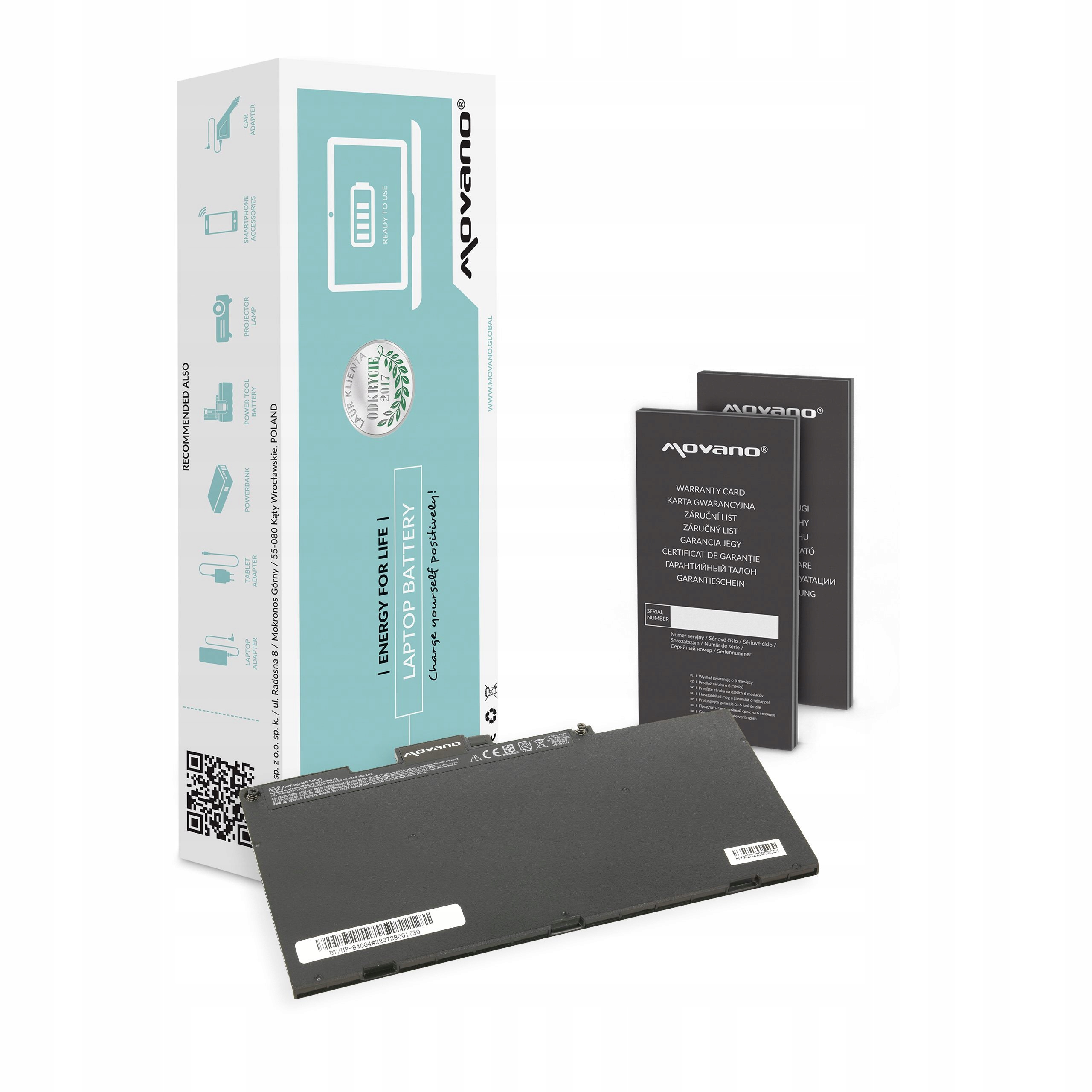 Baterie Movano pro Hp EliteBook 840, 850, 755, G4