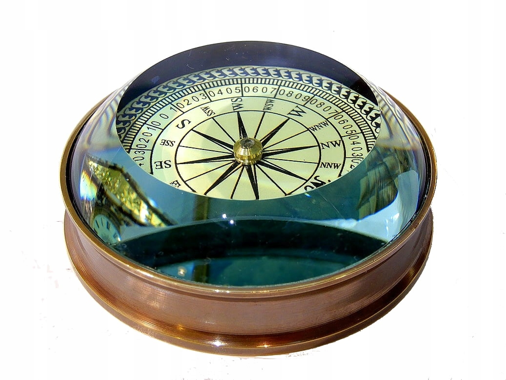 Kompas Čočkový Mosazný Tlačítko Na Stůl Replika Kompasu Z Roku 1941