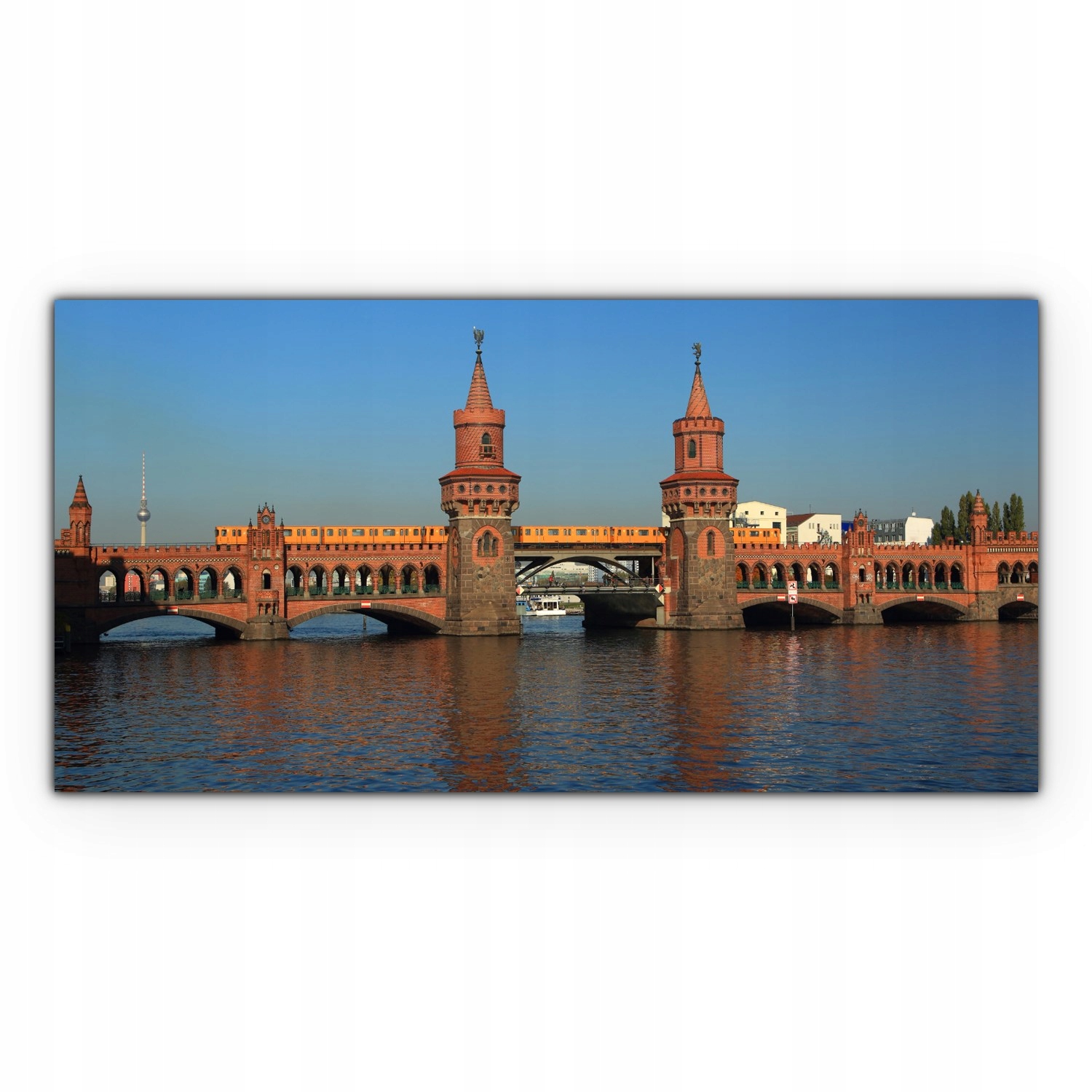 

Canvas na ramie na ścianę 140x70 Pociąg Most Rzeka