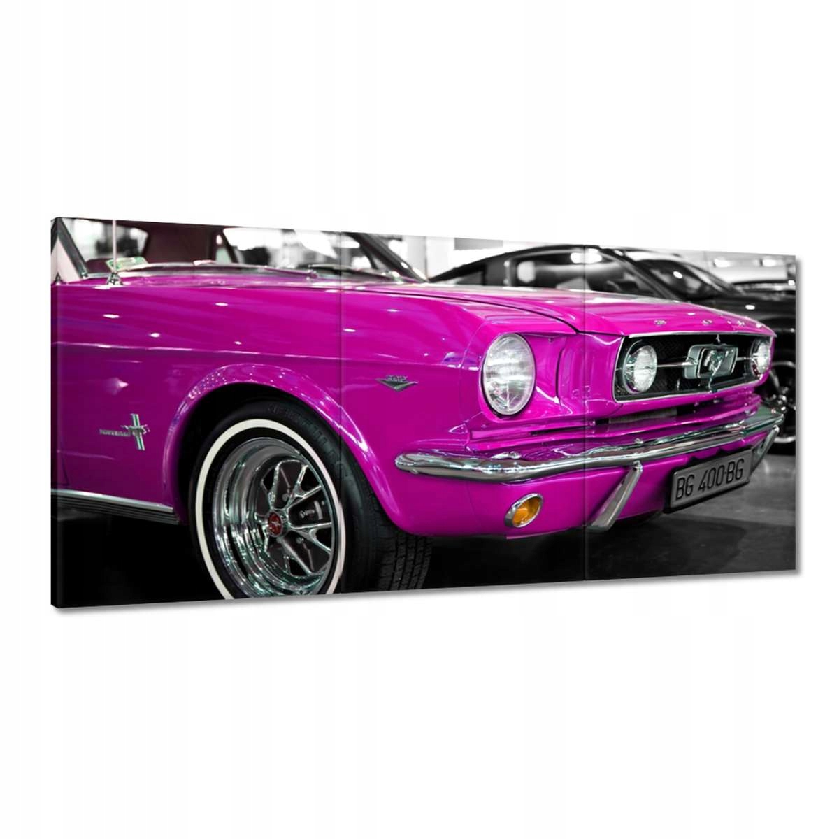 Obrazy 180x90 Ružový Ford Mustang