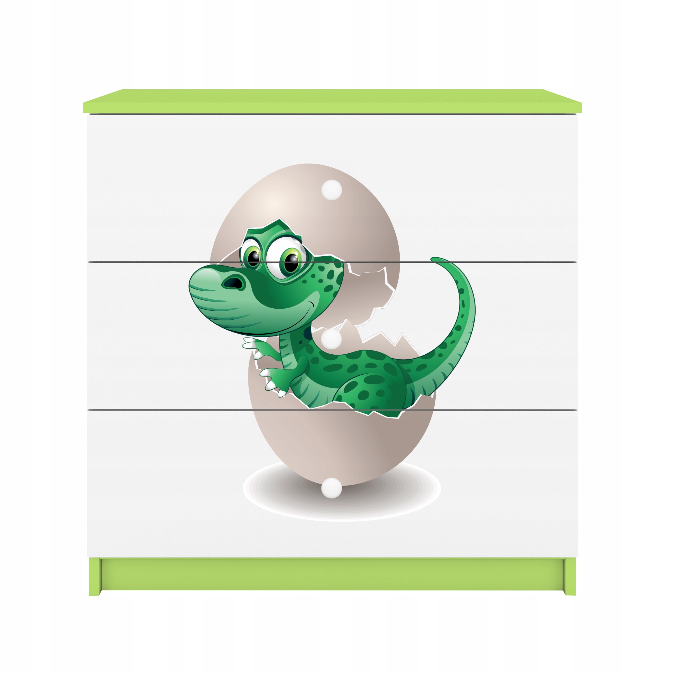 Komoda Babydreams zelená grafika malý dino 80 cm