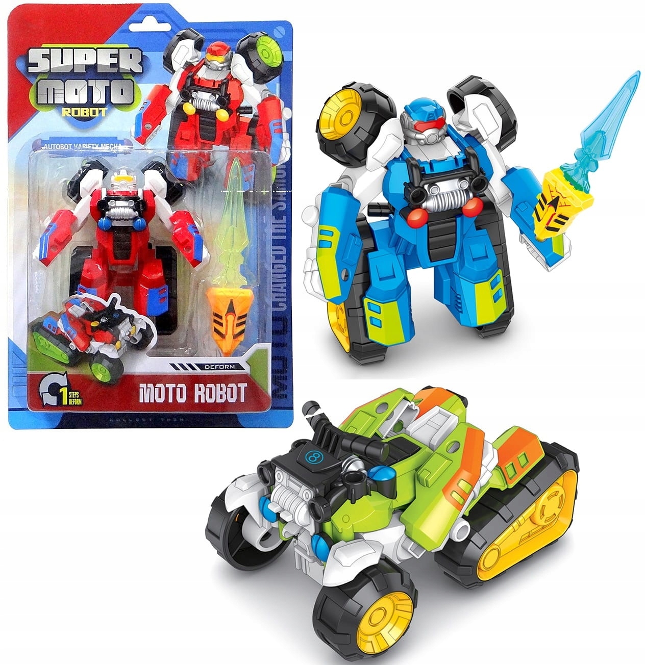 

Auto Robot 2W1 Transformujący Składany Motor Quad