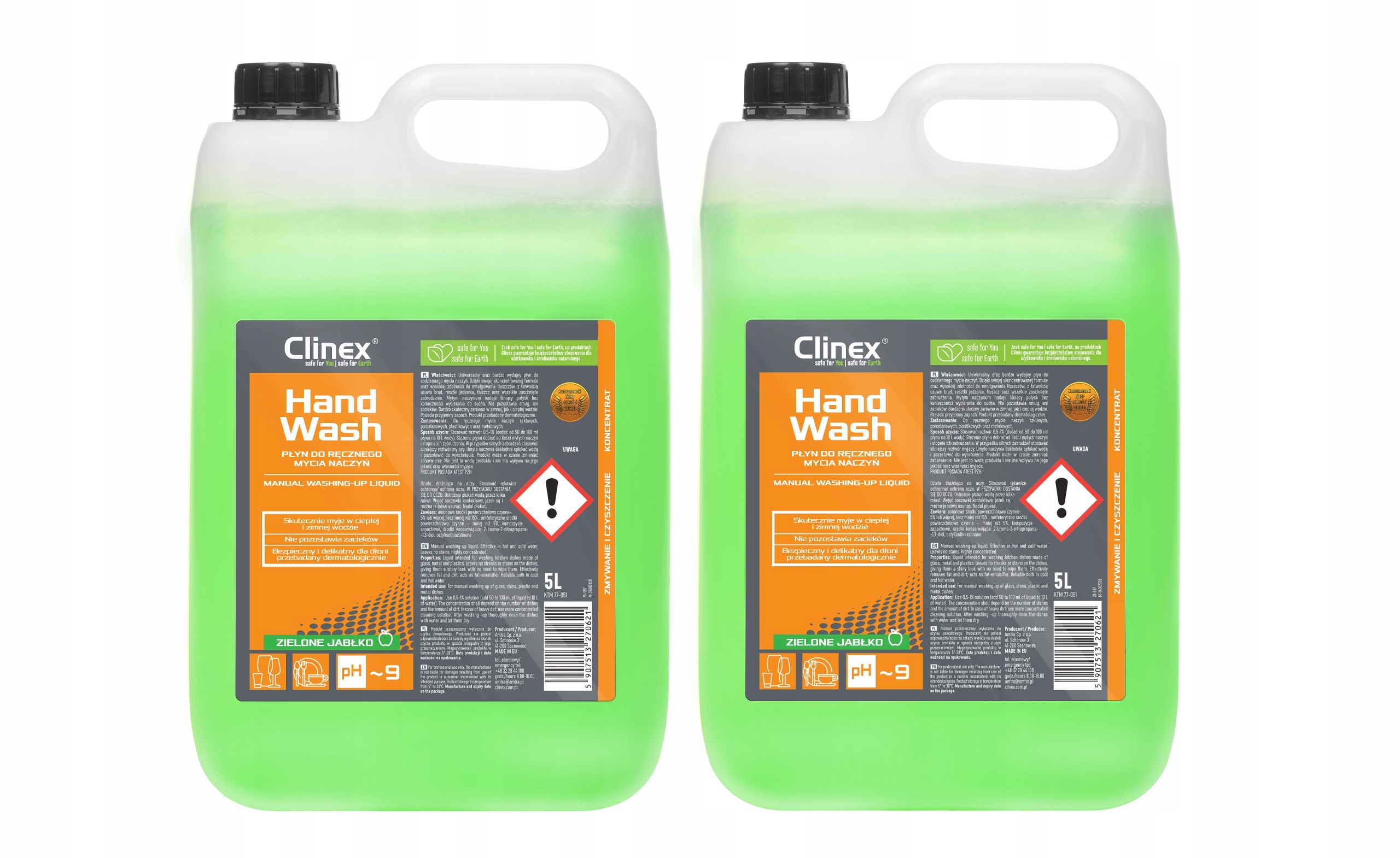 

Clinex Handwash Płyn Do Mycia Naczyń Koncentrat 5L