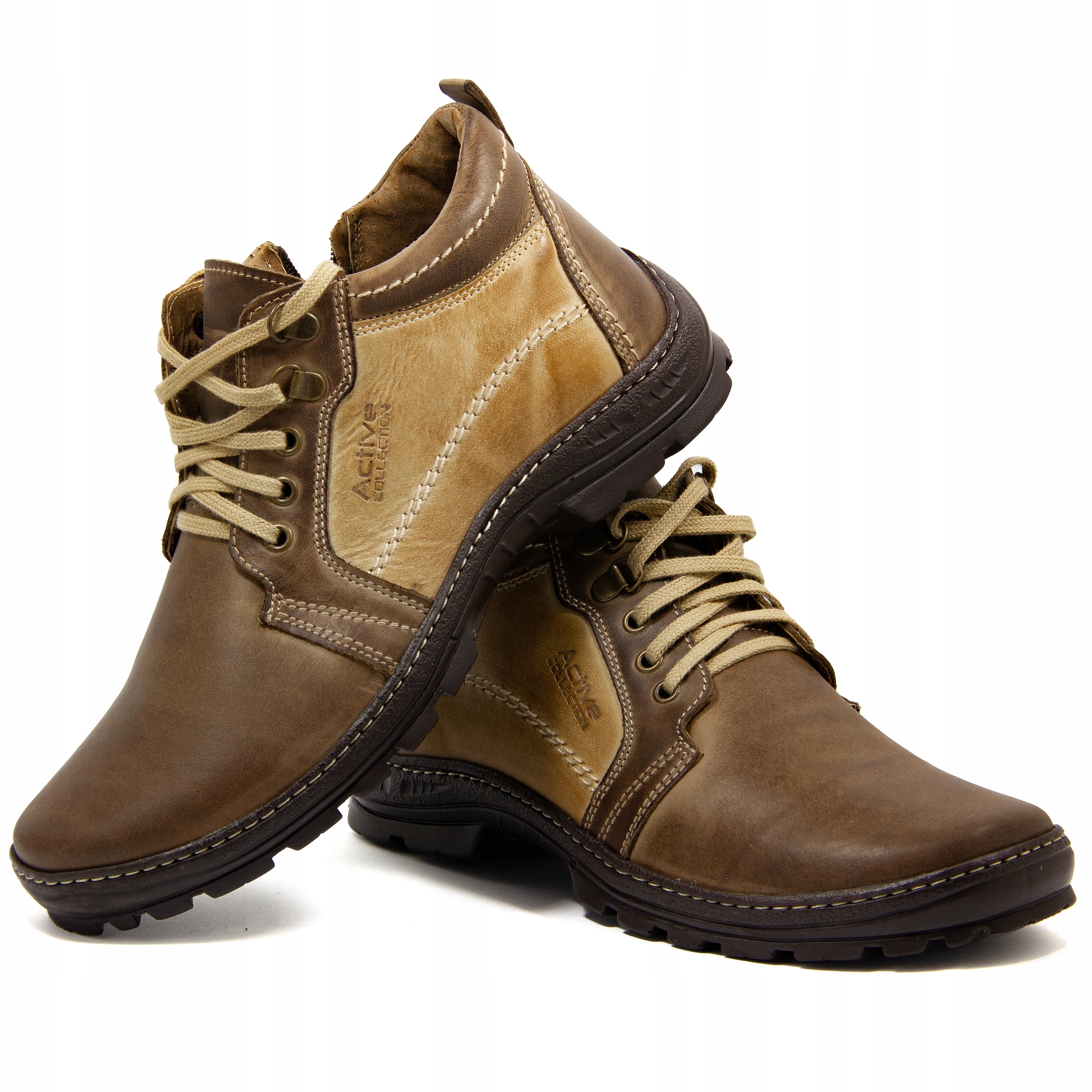 Polské Zimní boty nadčasové kožené kotníkové boty boty Joker 592 br 41