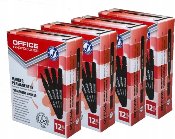 

Marker permanentny Office Products czarny x50